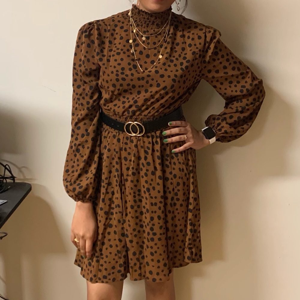 High neck cocktail dress